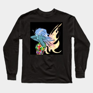 magical fairy ecopop art in dust winds Long Sleeve T-Shirt